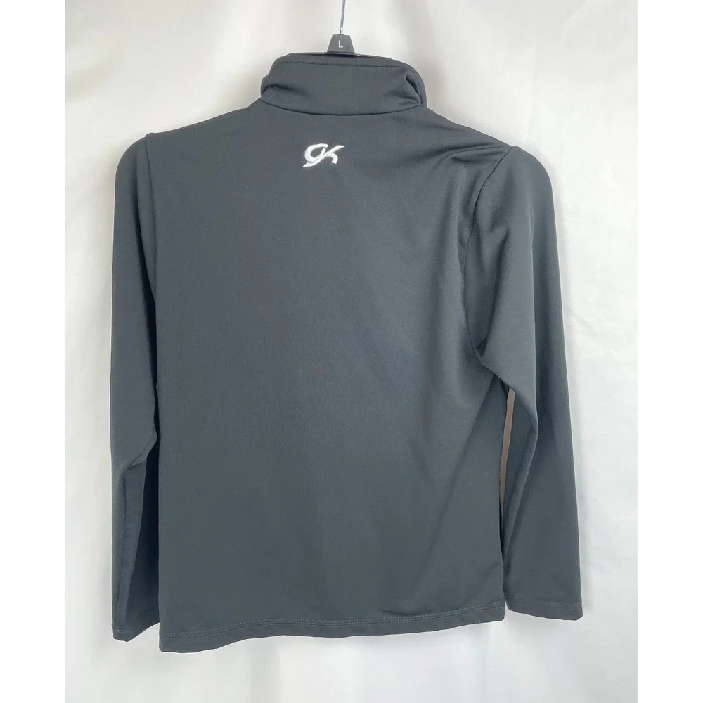 GK Child Large CL Black Jacket Zip Up Gymnastics Athletic